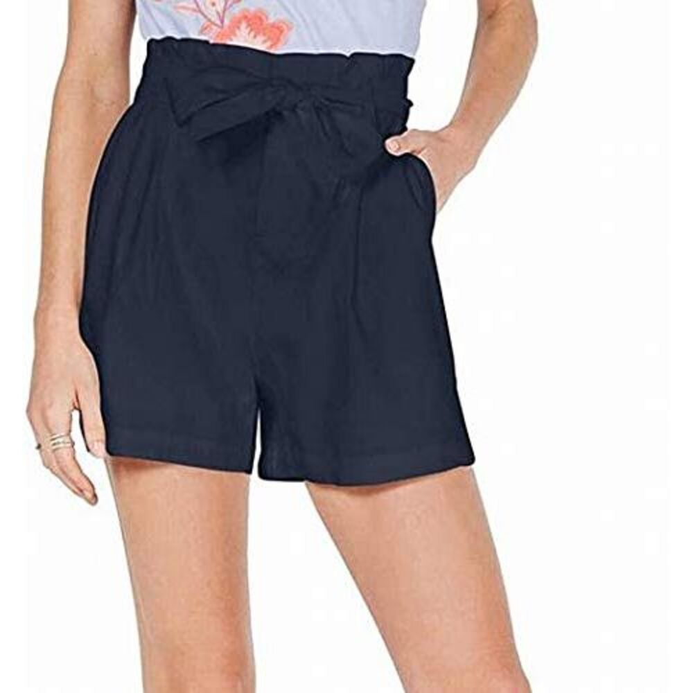 INC International Concepts Paper Bag Shorts (Deep Twilight, M)